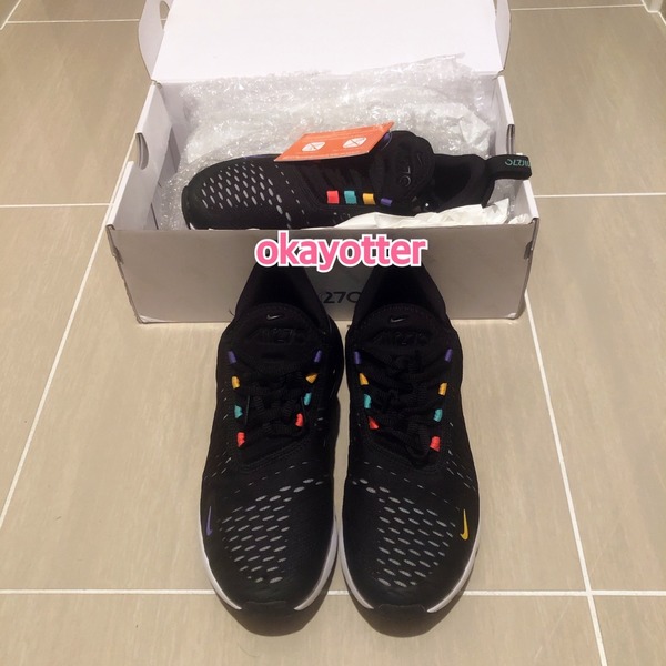 ナイキ W AIRMAX 270 ウィメンズ エア マックス 270 AH6789-023　023BLK/FLHCRN